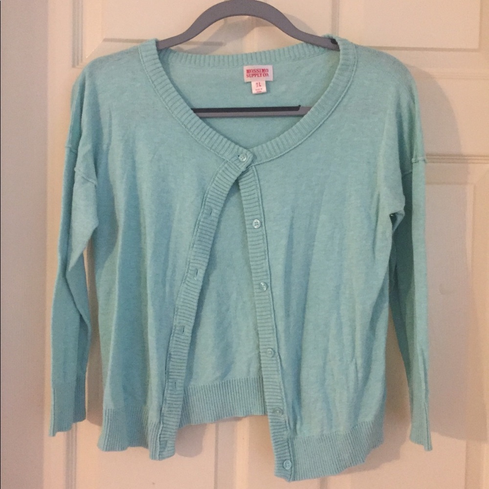 Teal cardigan